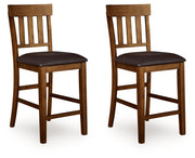 Ralene - Upholstered Barstool (Set of 2) - Medium Brown - R&R Furniture Gallery (Fountain Valley, CA)