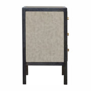 Nightstand, 3 Drawer - Black - R&R Furniture Gallery (Fountain Valley, CA)