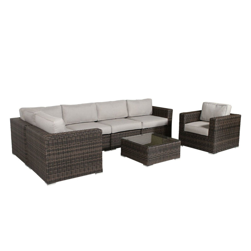 Wicker Seating Group Set With Table And Cushions - R&R Furniture Gallery (Fountain Valley, CA)