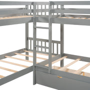 L Shaped Bunk Bed With Drawers - R&R Furniture Gallery (Fountain Valley, CA)