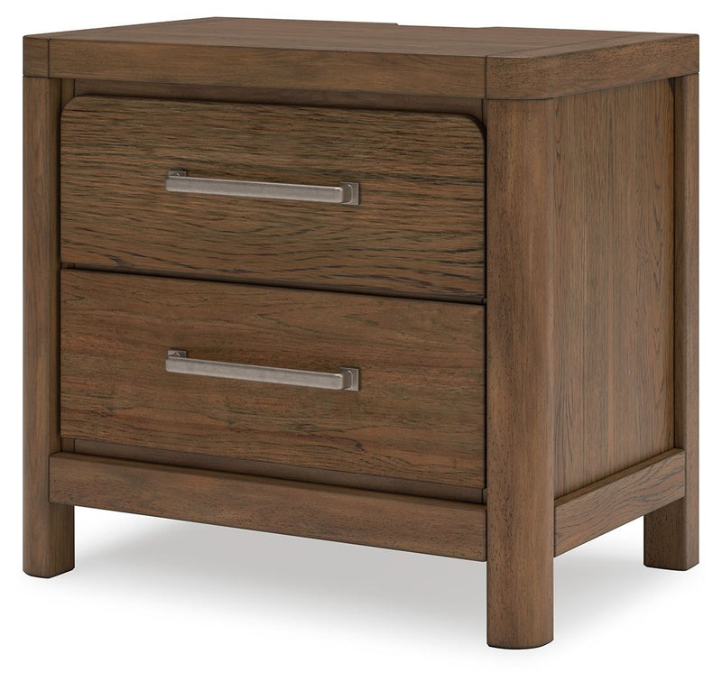 Cabalynn - Two Drawer Night Stand - Light Brown - R&R Furniture Gallery (Fountain Valley, CA)