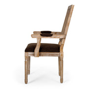Elegant French Country Style Dining Chair With Cane Backrest - R&R Furniture Gallery (Fountain Valley, CA)