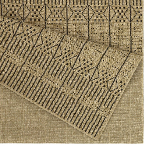 Earth - 5'3" X 7'3" Indoor, Outdoor Area Rug - Jute / Black - R&R Furniture Gallery (Fountain Valley, CA)