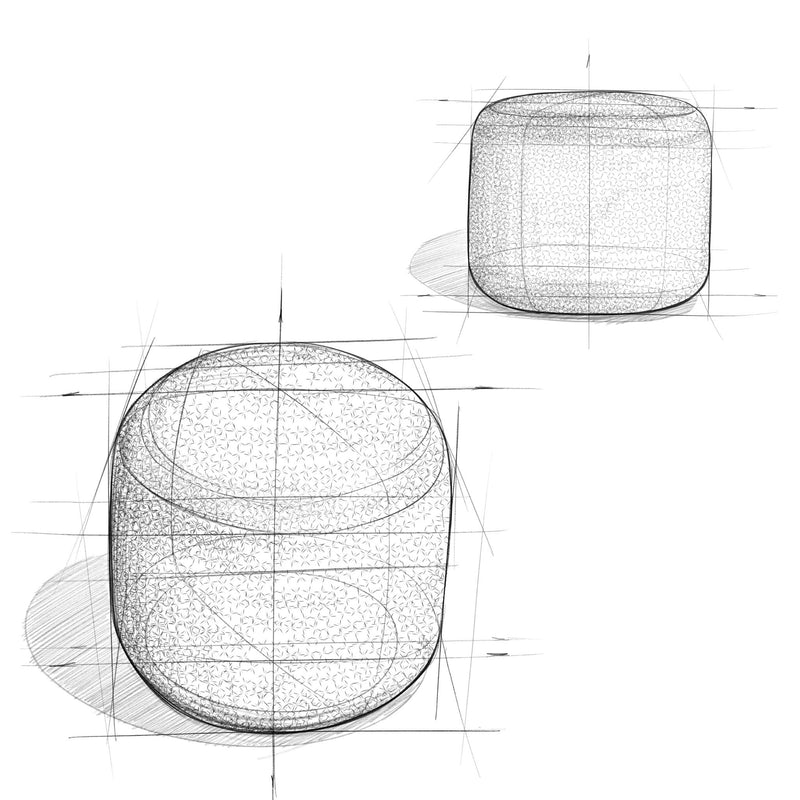 Round braided accent pouf by Simpli-Home, versatile and stylish with a textured woven design for living room or bedroom decor.