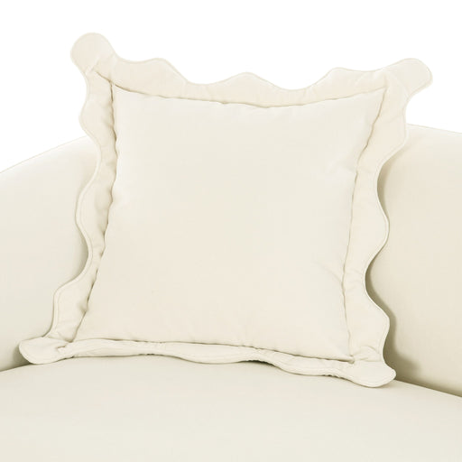 Lou - Performance Velvet Loveseat - Cream - R&R Furniture Gallery (Fountain Valley, CA)