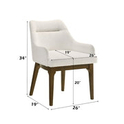 Kasha - Side Chair (Set of 2) - Chenille / Vintage Oak - R&R Furniture Gallery (Fountain Valley, CA)
