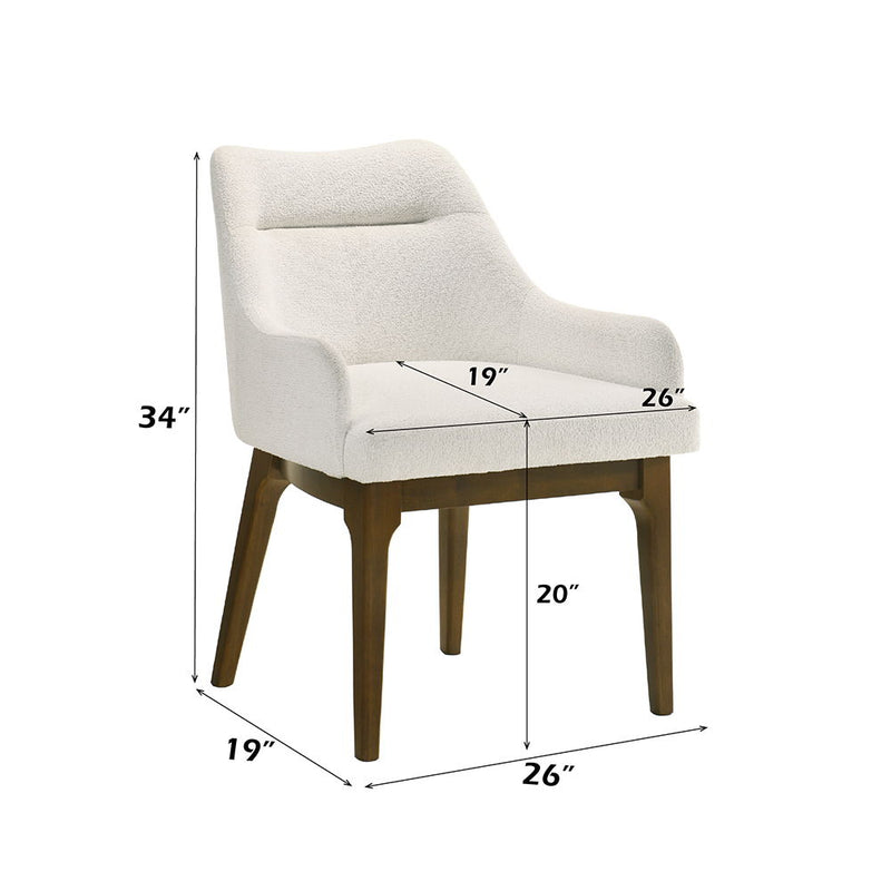 Kasha - Side Chair (Set of 2) - Chenille / Vintage Oak - R&R Furniture Gallery (Fountain Valley, CA)