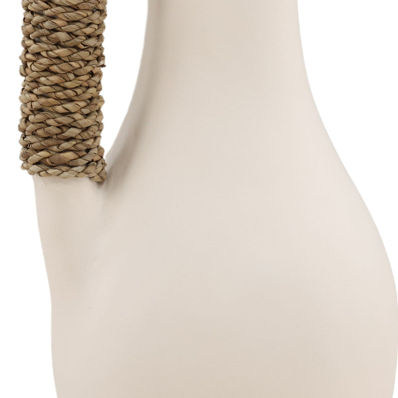 Claylen - Vase (Set of 4) - White And Natural