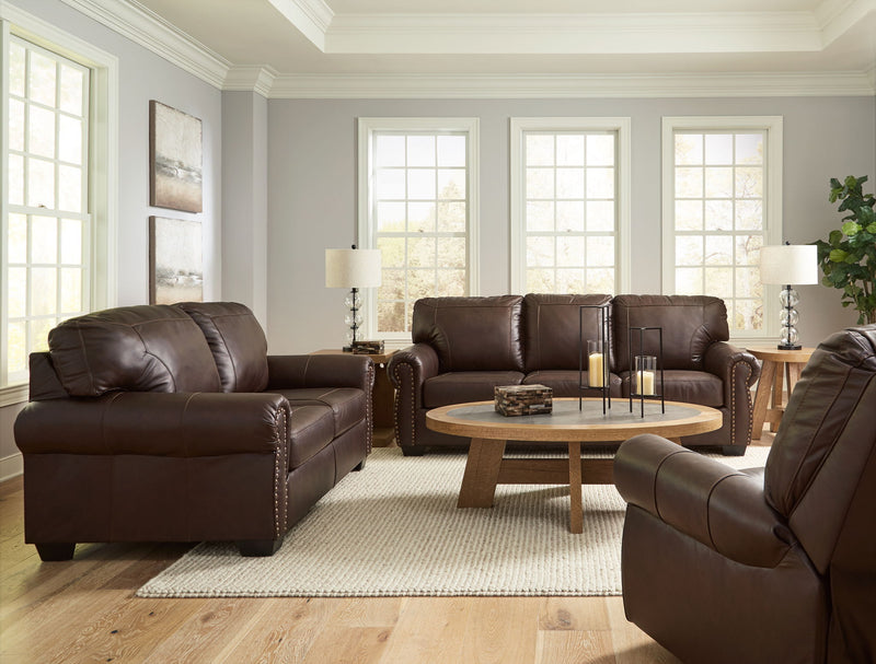 Signature Design by Ashley Colleton living room set with stationary sofas and loveseats in neutral upholstery, modern and comfortable.