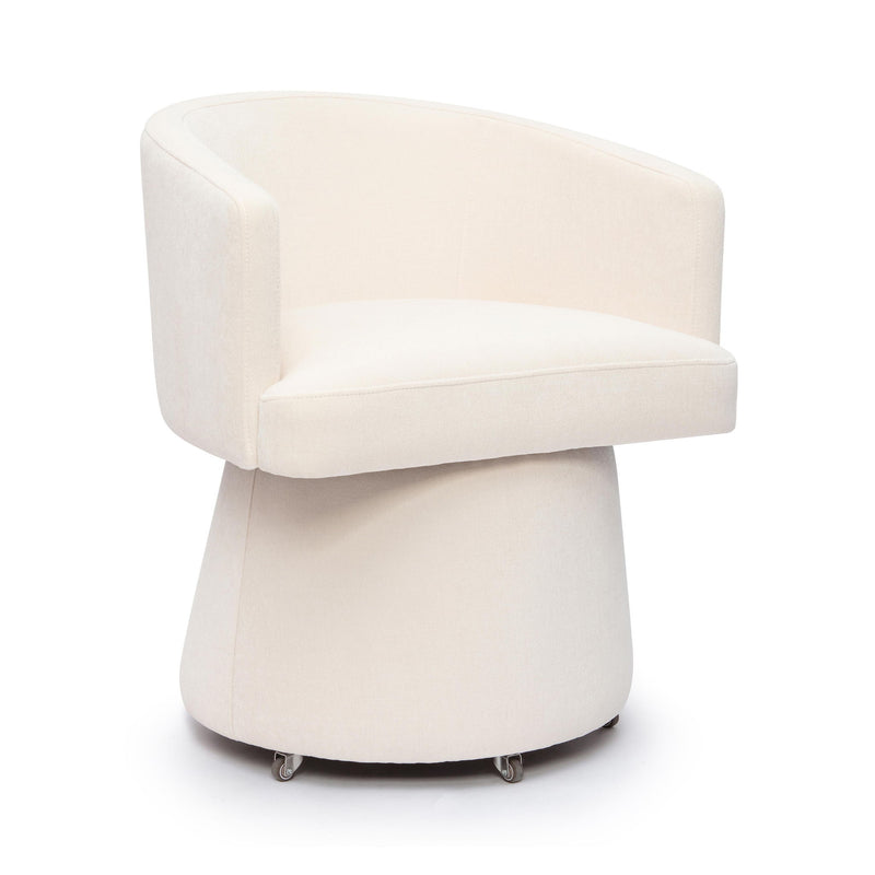 Kristen - Upcycled Chenille Rolling Desk Chair - R&R Furniture Gallery (Fountain Valley, CA)