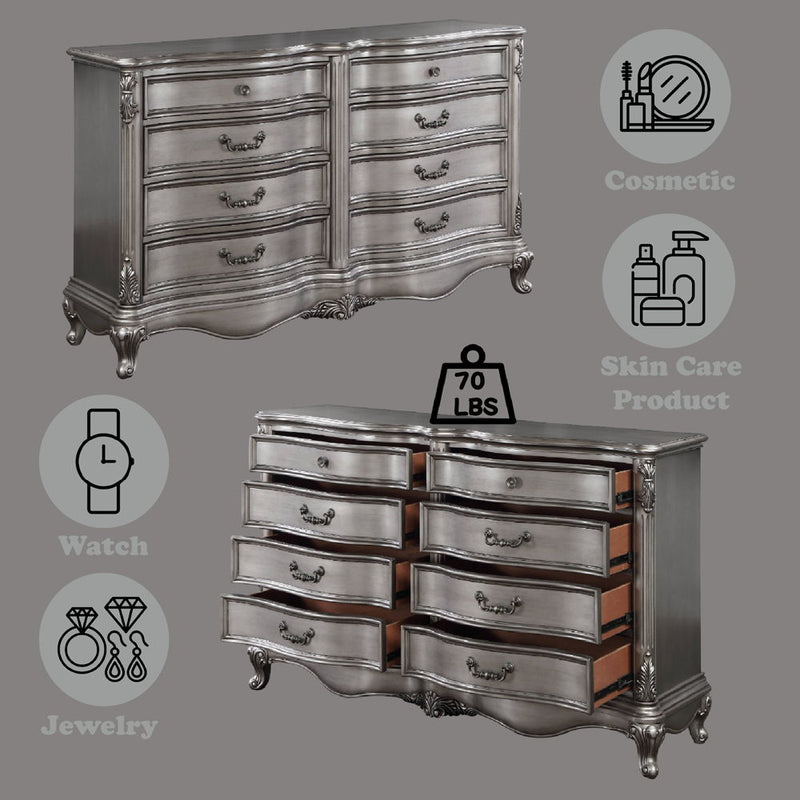 Ariadne - Dresser - Antique Platinum - R&R Furniture Gallery (Fountain Valley, CA)