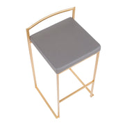 Lumi Source Fuji contemporary glam barstool with quality construction, featuring a sleek design and modern style for stylish seating.