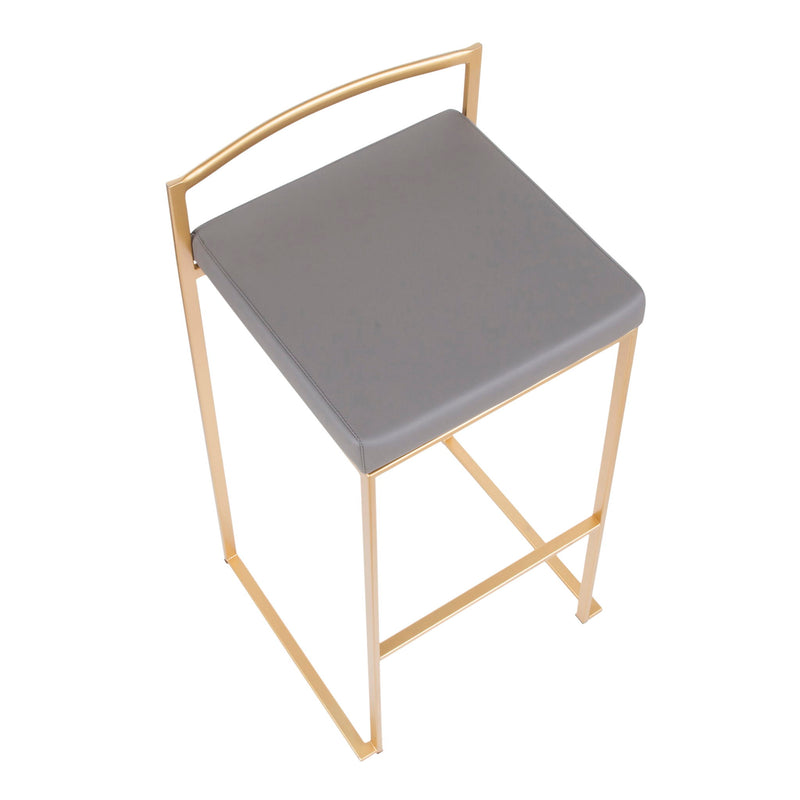 Lumi Source Fuji contemporary glam barstool with quality construction, featuring a sleek design and modern style for stylish seating.