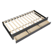Upholstered Design Platform Bed With Trundle - R&R Furniture Gallery (Fountain Valley, CA)