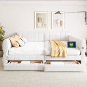 Upholstered Platform Bed With USB Charging - R&R Furniture Gallery (Fountain Valley, CA)