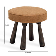 Pookie - Boucle Stool - R&R Furniture Gallery (Fountain Valley, CA)