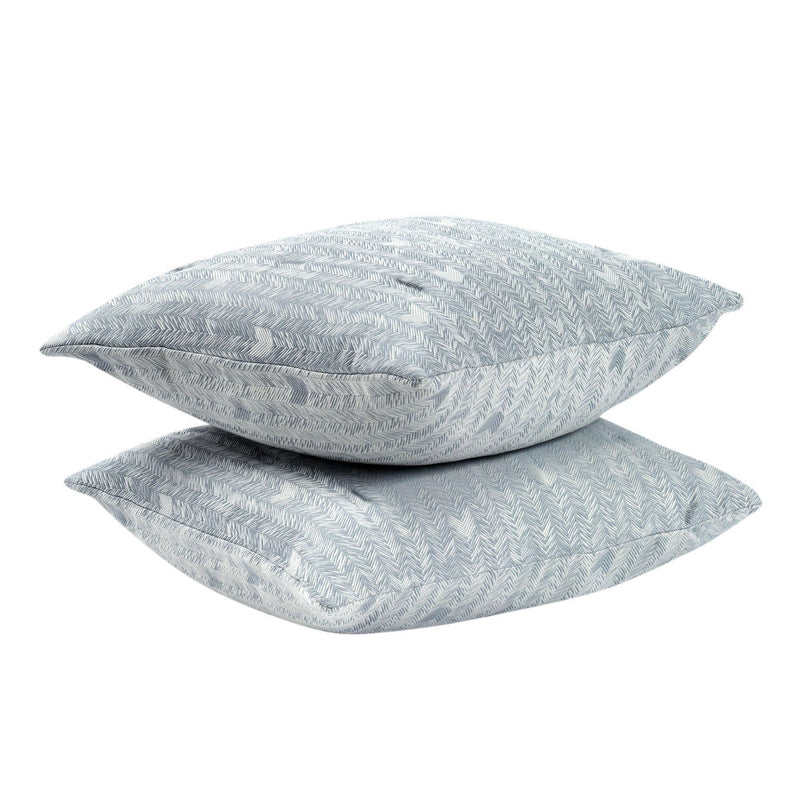 French Herringbone - Comforter Euro Sham - Storm - R&R Furniture Gallery (Fountain Valley, CA)