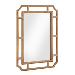 Cienna - Rattan Wall Mirror - Natural - R&R Furniture Gallery (Fountain Valley, CA)