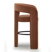 TOV Furniture Malone counter height stool with wooden legs and upholstered seat, suitable for kitchen or bar area.