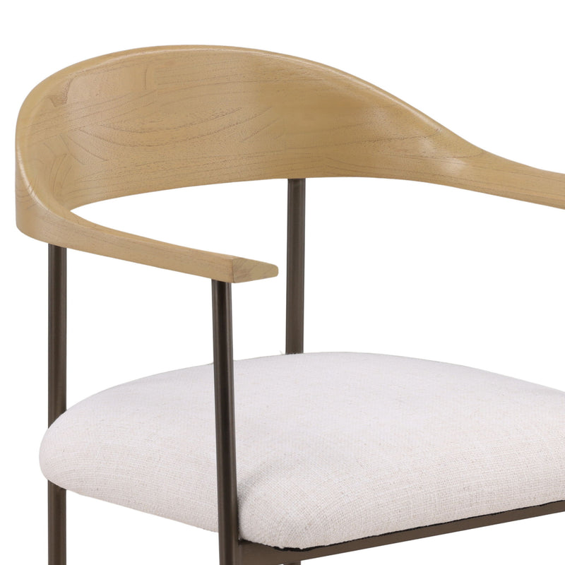 Soledad - Dining Chair - Natural And Off White