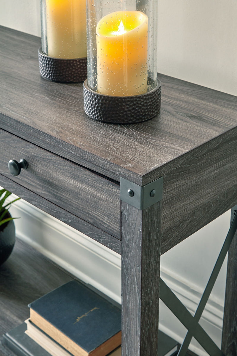 Freedan - Console Sofa Table - Grayish Brown - R&R Furniture Gallery (Fountain Valley, CA)