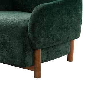 Modern Accent Chair With Recessed Arms And Tight Back