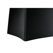 Modern black resin table lamp by 8th Street with a sleek design, perfect for contemporary home lighting.