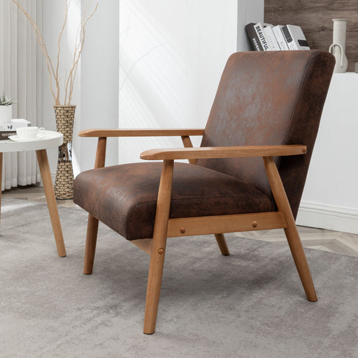 Wide Arm Chair - Brown - R&R Furniture Gallery (Fountain Valley, CA)
