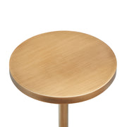 Morven - Adjustable Height Accent Table With Round Top - Antique Brass - R&R Furniture Gallery (Fountain Valley, CA)