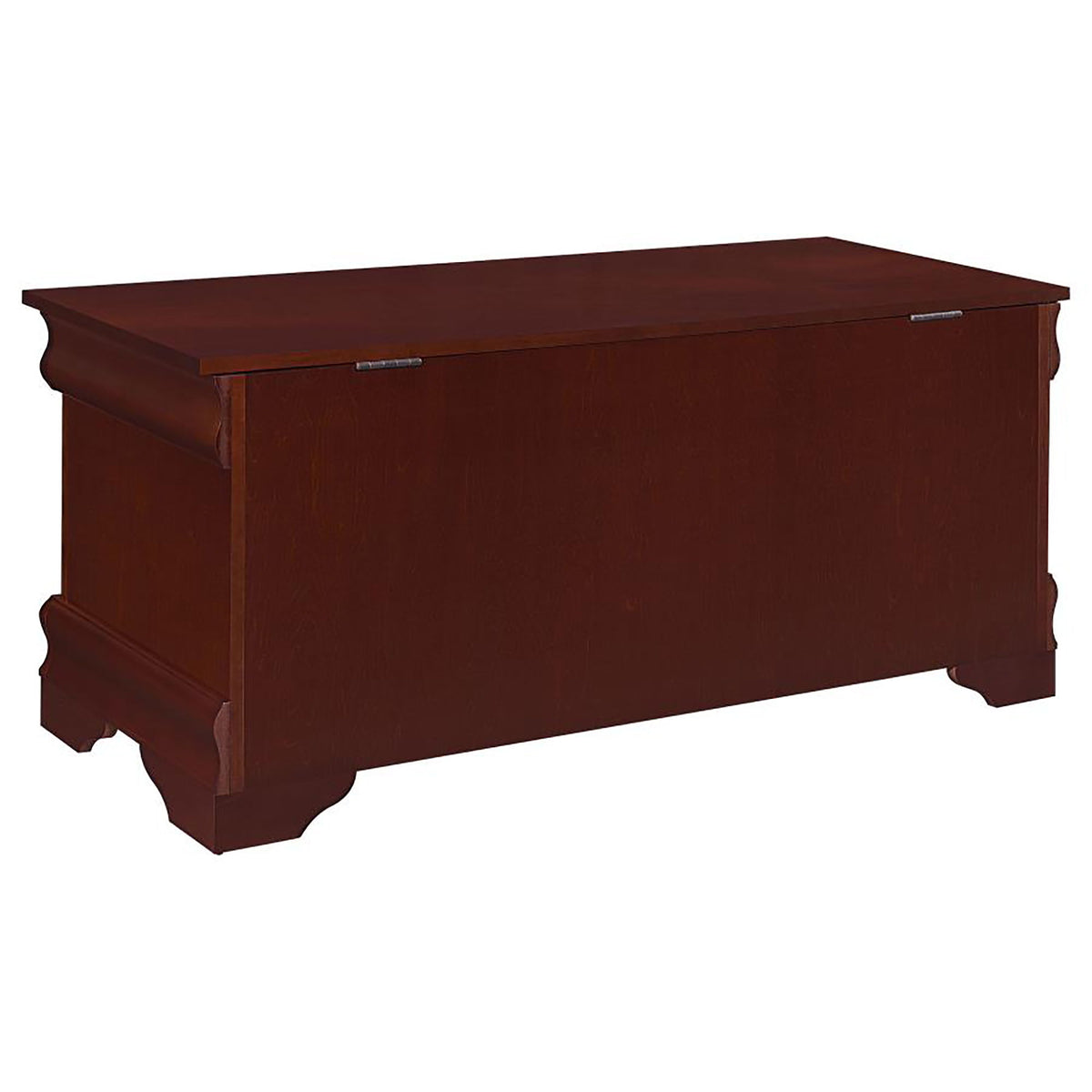 Chest With Curved Moldings And Bracket Feet - Brown