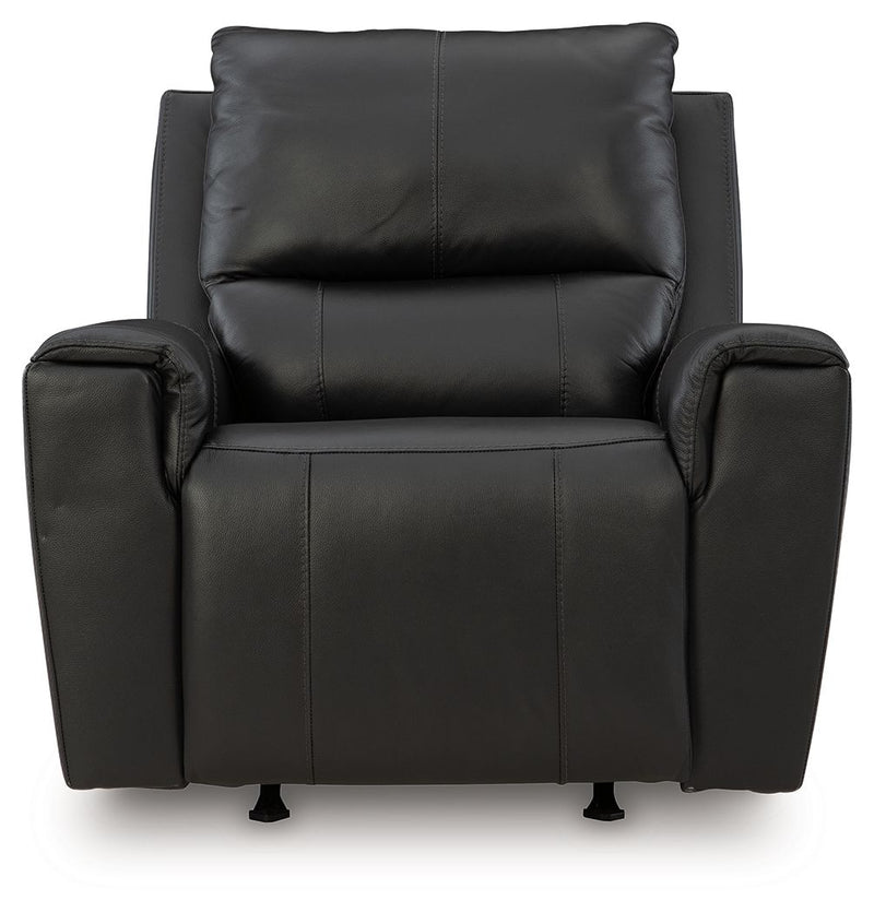 Glossmore - Rocker Recliner - Black - R&R Furniture Gallery (Fountain Valley, CA)