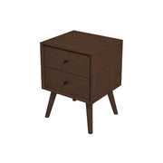 Caroline - Mid-Century Modern Style Night Stand 2 Drawer - R&R Furniture Gallery (Fountain Valley, CA)
