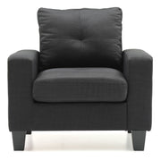 Glory Furniture accent club chair for relaxation with plush upholstery and stylish design, ideal for living room or lounge area.