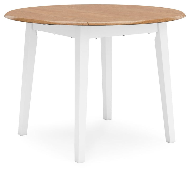 Gesthaven - Round Dining Room Drop Leaf Table - R&R Furniture Gallery (Fountain Valley, CA)