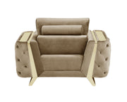 1051 - Contemporary Velvet Chair - R&R Furniture Gallery (Fountain Valley, CA)