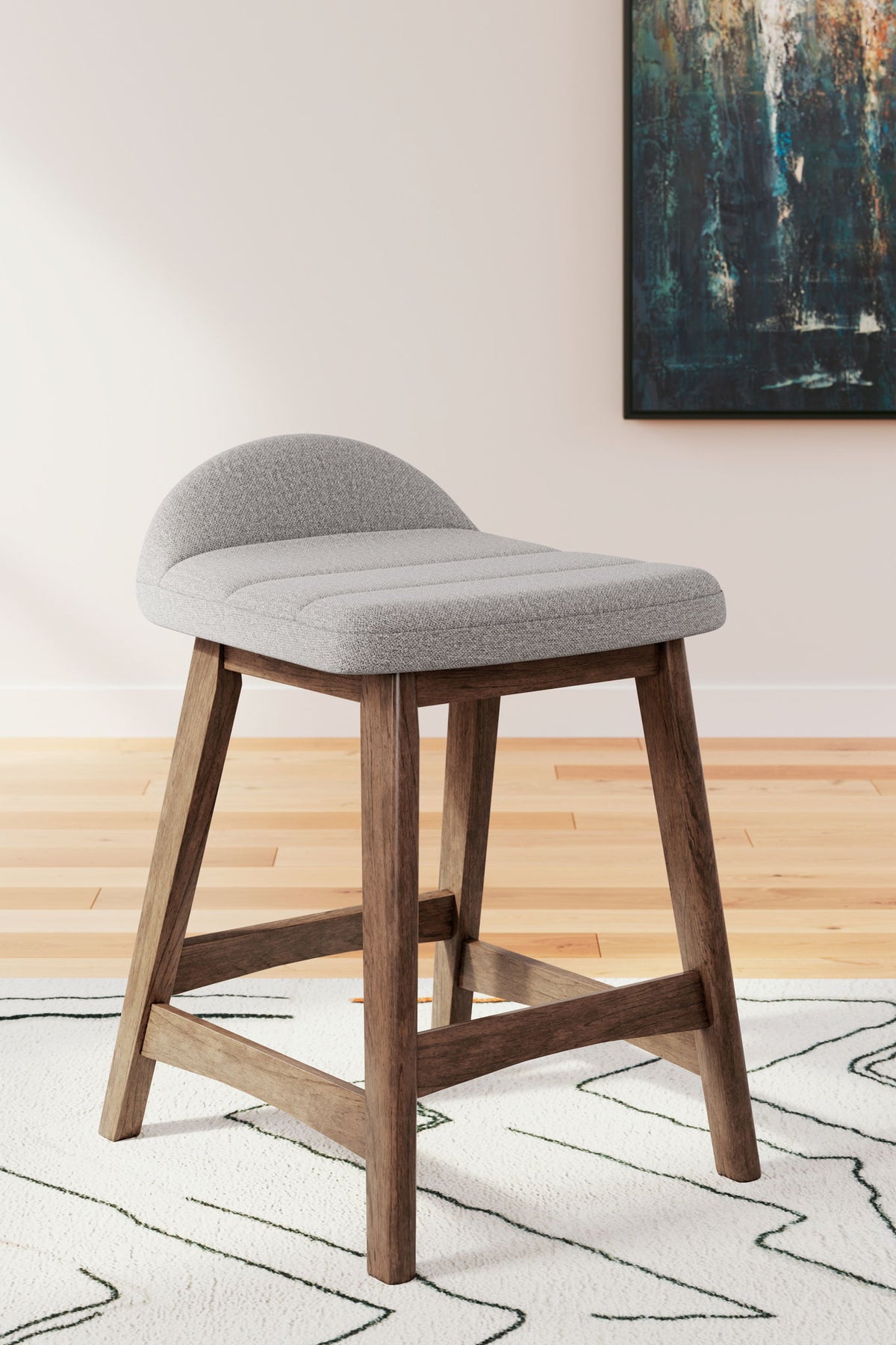 Lyncott - Upholstered Barstool (Set of 2) - R&R Furniture Gallery (Fountain Valley, CA)
