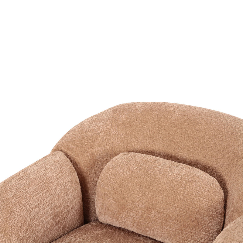 Misty - Knubby Fabric Accent Chair