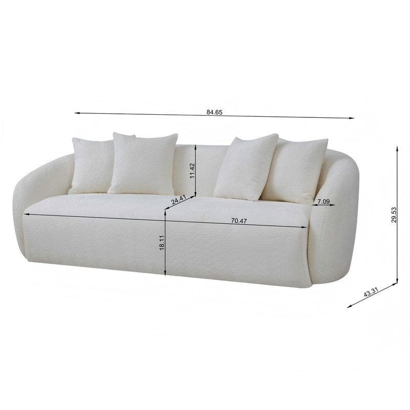 Linden - Sofa - Ivory - R&R Furniture Gallery (Fountain Valley, CA)