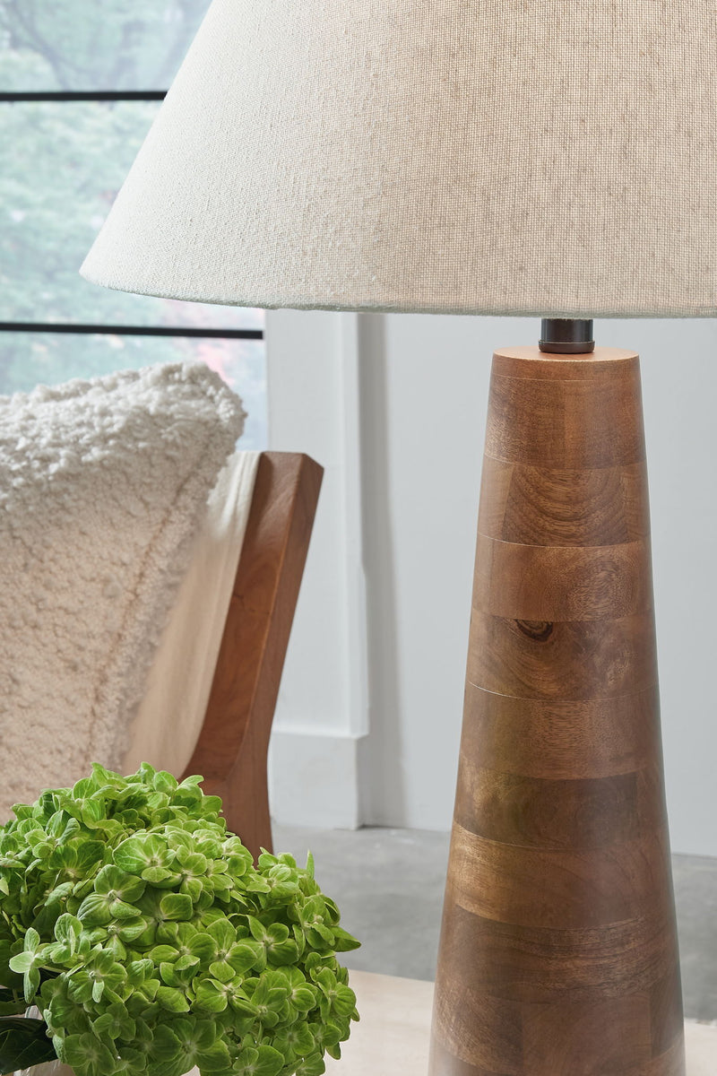Danset - Wood Lamp - R&R Furniture Gallery (Fountain Valley, CA)