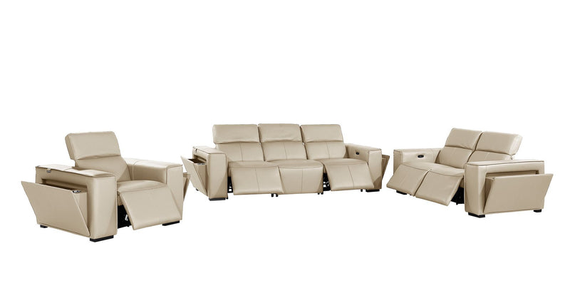 1224 - 6-Piece Modular Power Reclining Sofa, Loveseat & Chair Set In With 5 Power Recliners & Power Headrests