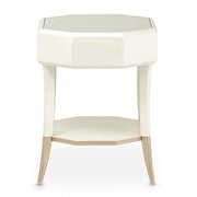La Rachelle - Octagonal End Table - Champagne - R&R Furniture Gallery (Fountain Valley, CA)