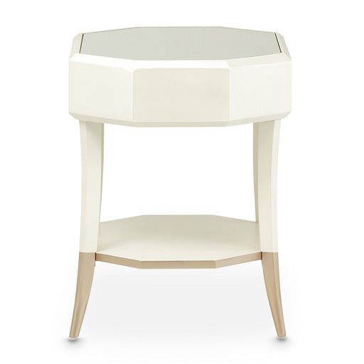 La Rachelle - Octagonal End Table - Champagne - R&R Furniture Gallery (Fountain Valley, CA)