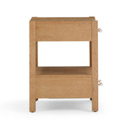 Brandyss - Birdseye Maple 2-Drawer Nightstand - Light Brown - R&R Furniture Gallery (Fountain Valley, CA)
