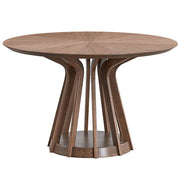 Seda - Round Dining Table - Walnut - R&R Furniture Gallery (Fountain Valley, CA)