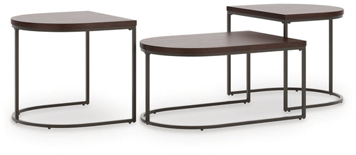 Vanmore - Occasional Table Set (Set of 3) - Dark Brown - R&R Furniture Gallery (Fountain Valley, CA)
