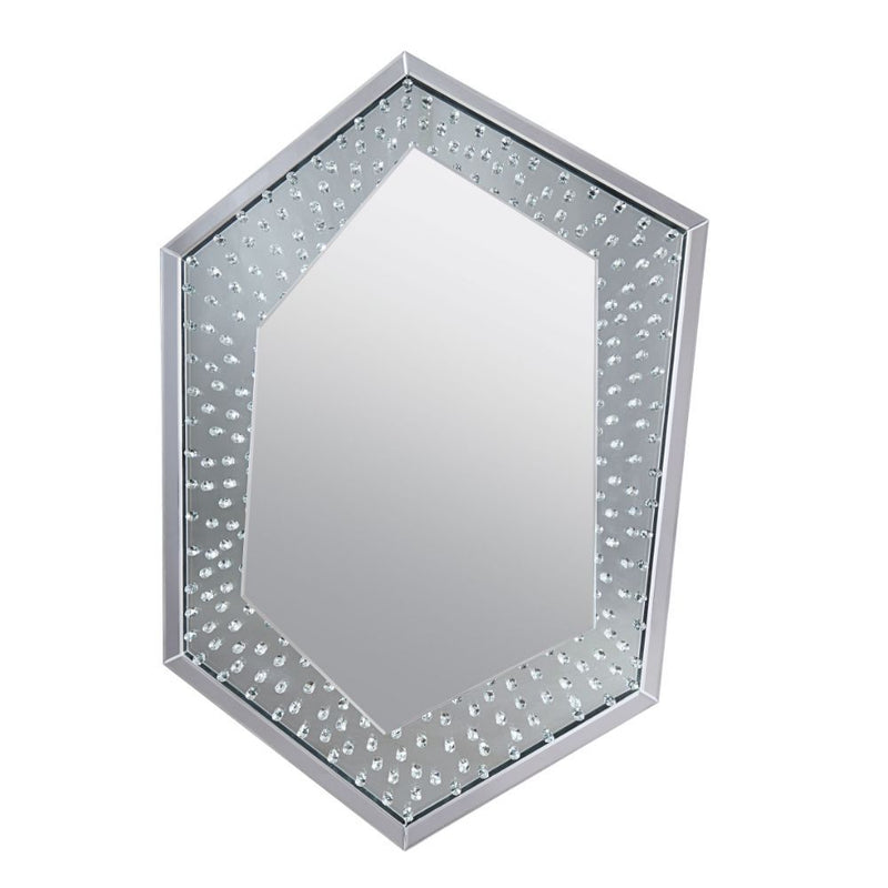 Nysa - Accent Mirror - Mirrored & Faux Crystals - R&R Furniture Gallery (Fountain Valley, CA)