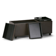 Avalon - Upholstered Storage Ottoman - R&R Furniture Gallery (Fountain Valley, CA)