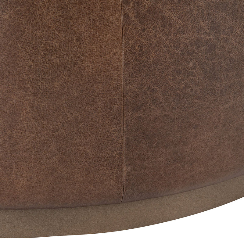 Clair - Leather Round Table - R&R Furniture Gallery (Fountain Valley, CA)