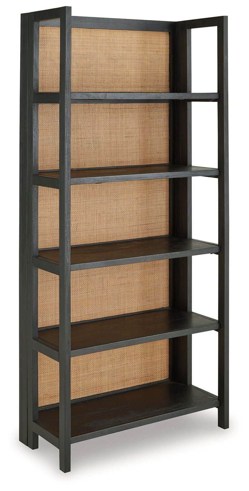 Abyard - Bookcase - Black / Natural - R&R Furniture Gallery (Fountain Valley, CA)