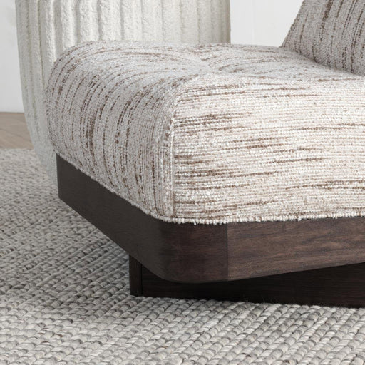 Crandall - Swivel Accent Chair - Cocoa Cream - R&R Furniture Gallery (Fountain Valley, CA)